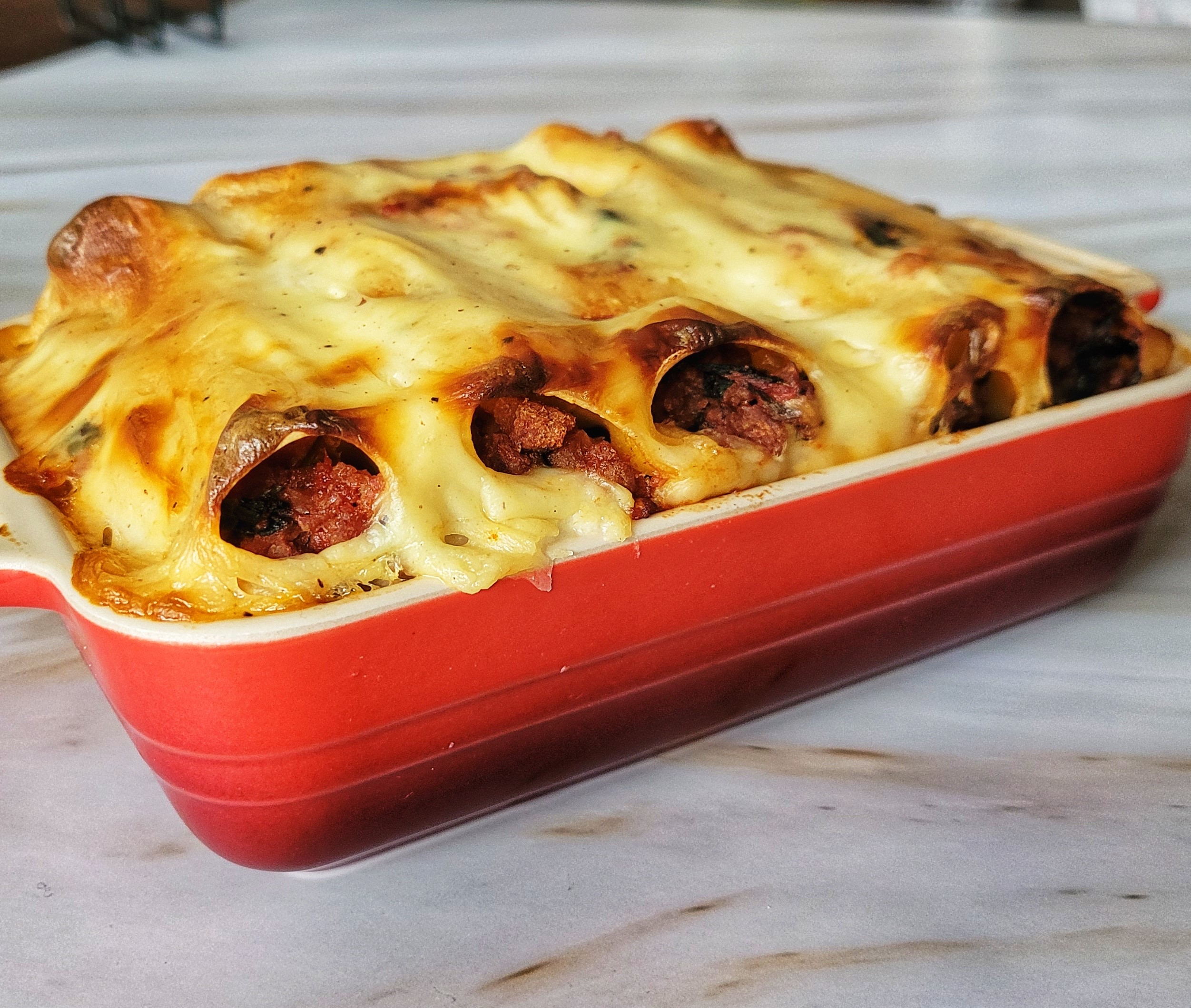 Deliciously Veggie 'Bolognese' Pasta Bake thebalancedplate