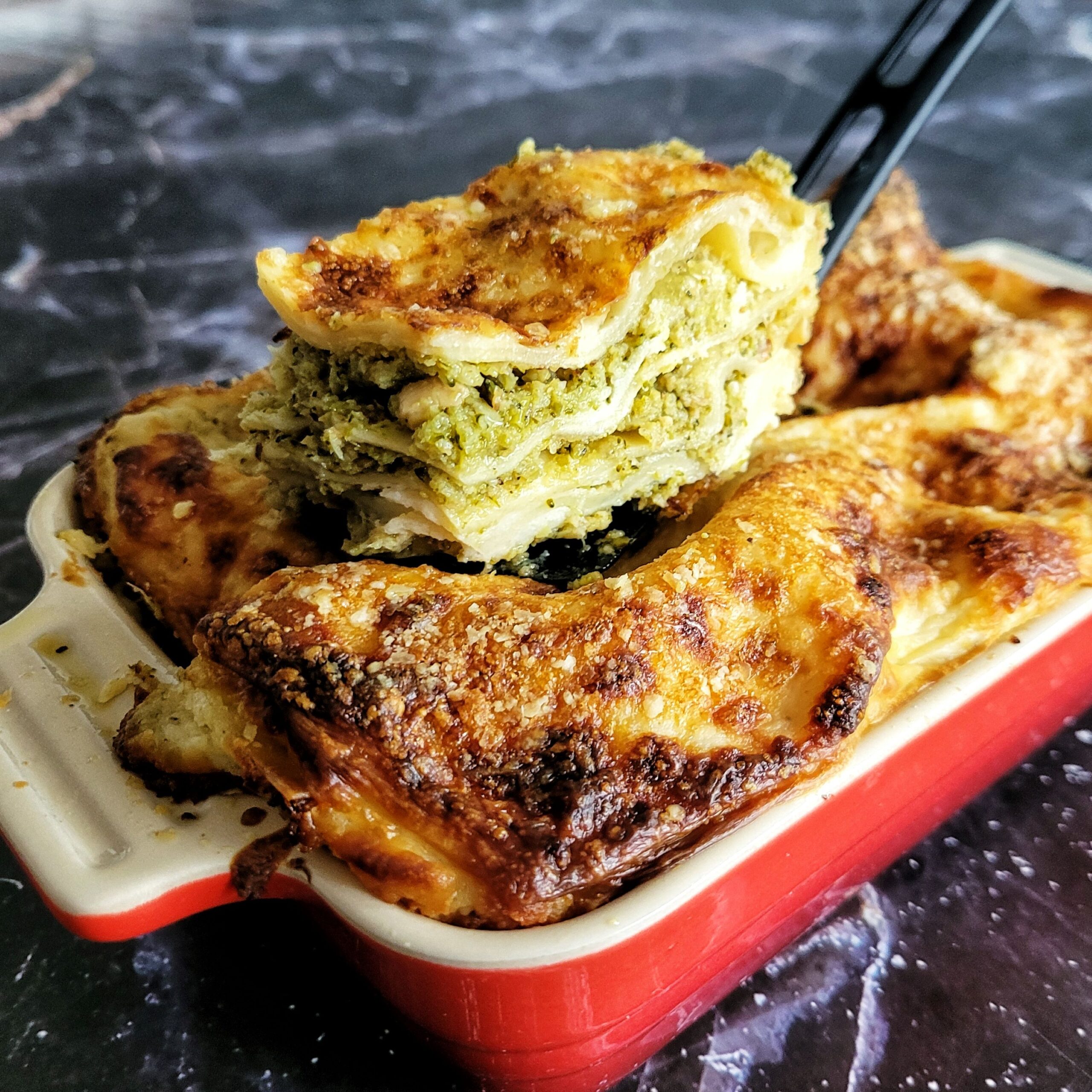 Vegetarian Lasagne with Broccoli Pesto - the-balanced-plate