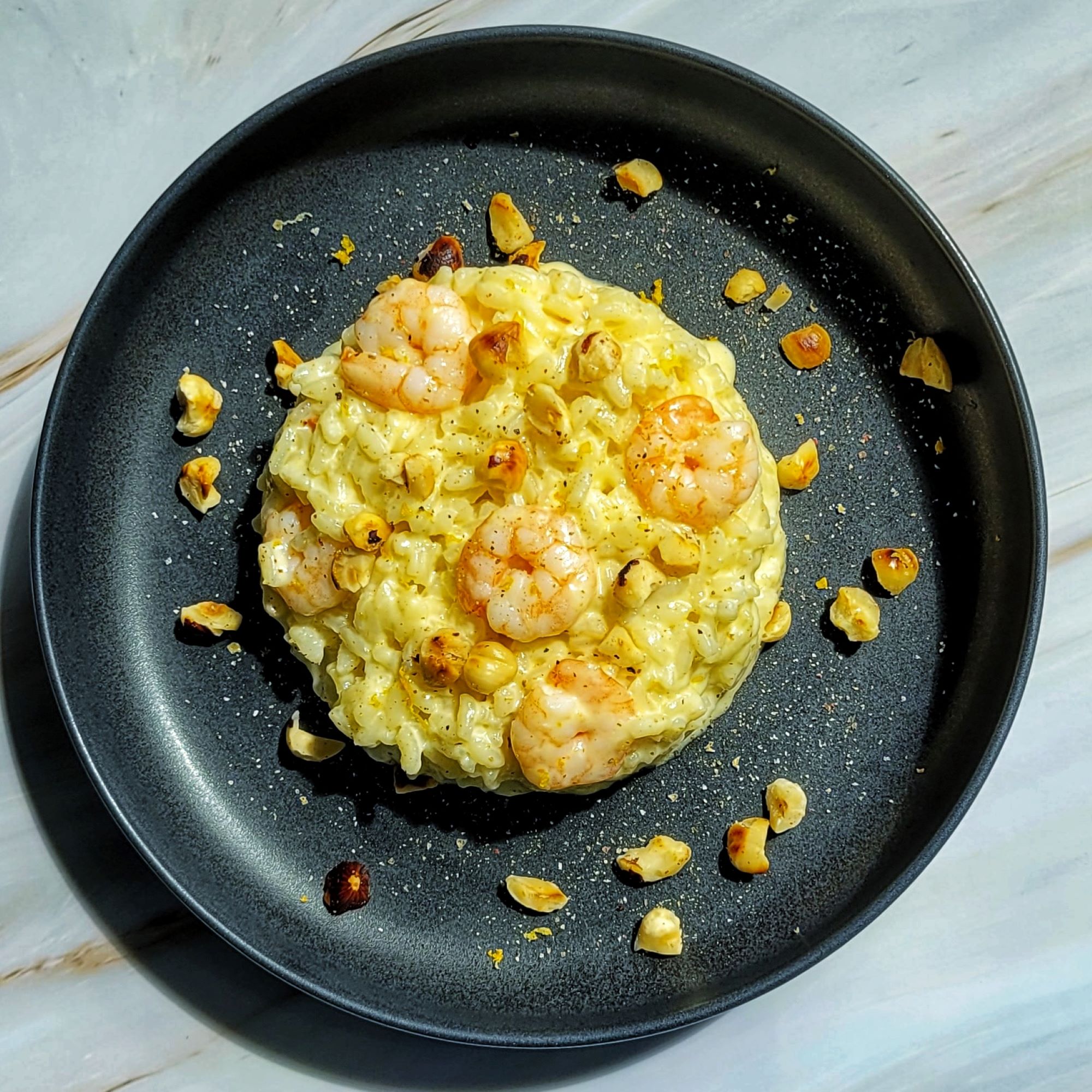 Risotto with Cream and Shrimps - Easy &amp; Delicious - the-balanced-plate