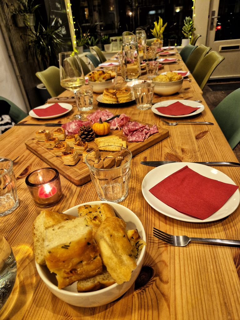 buffet spread aperitivo