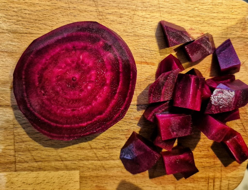 sliced fresh beet