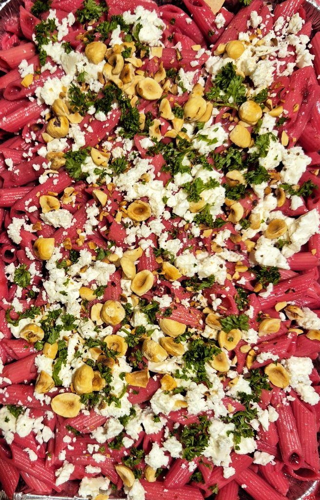 pasta with beet sauce